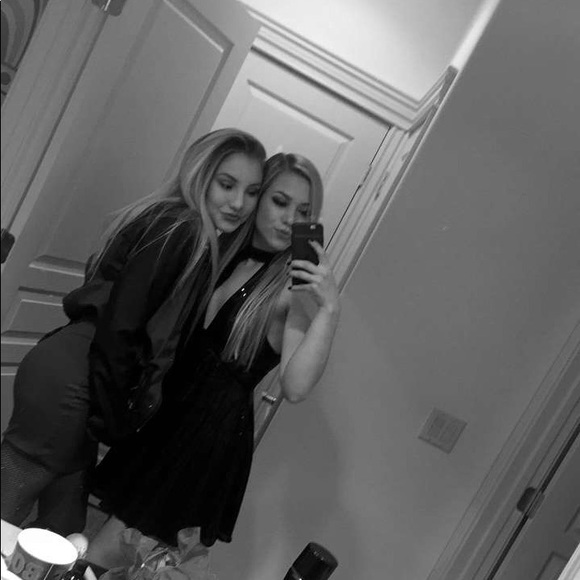 Black Sequin Halter Dress - Picture 8 of 9